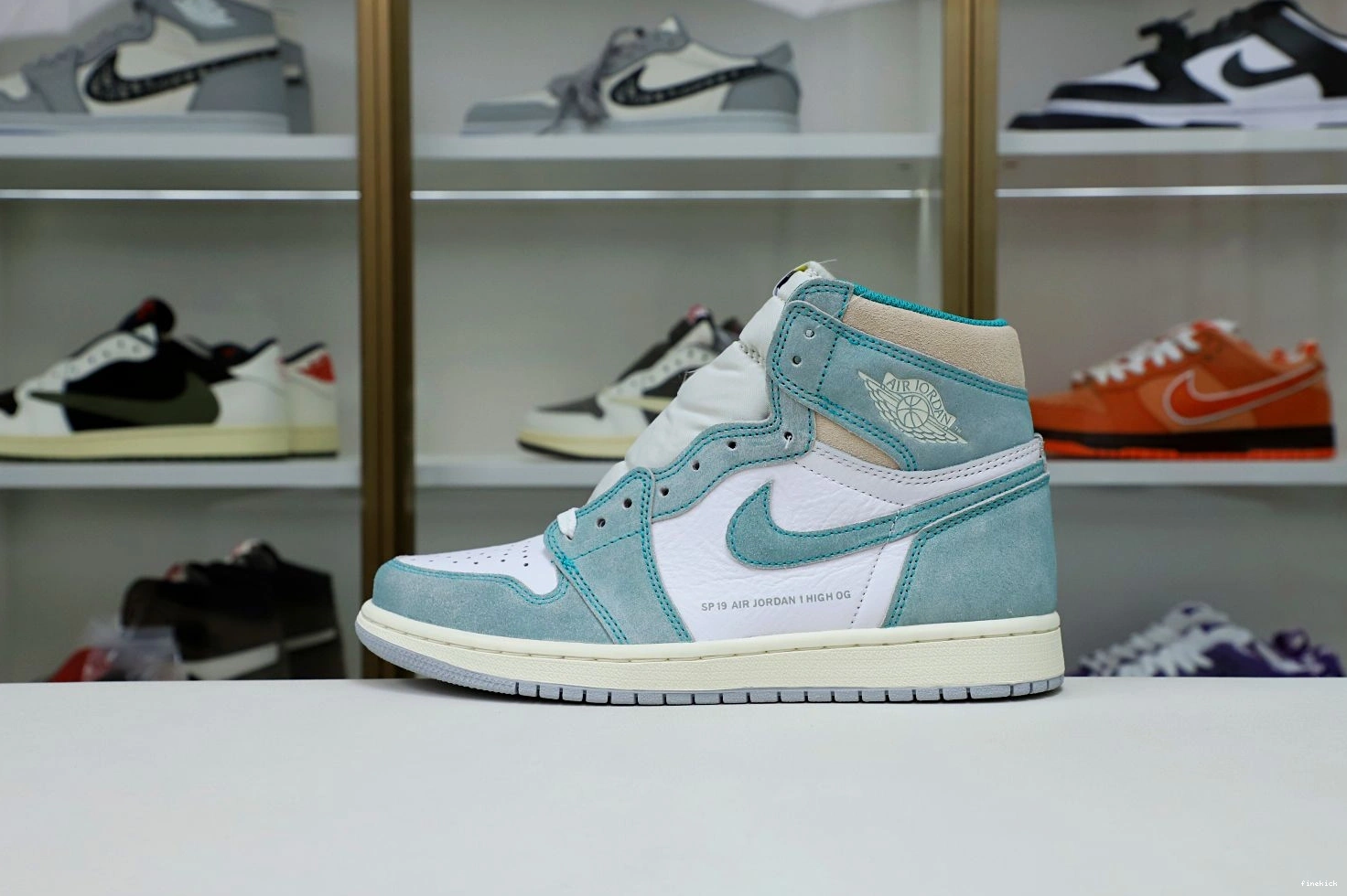 JORDAN RETRO 1 AIR OG GREEN' 'TURBO HIGH 0813